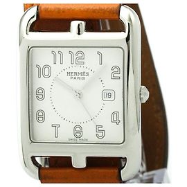 Hermès Cape Cod Double Tour Stahl Quarz Armbanduhr Andere