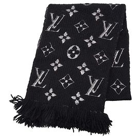 Sciarpa Logomania Shine Louis Vuitton Nero