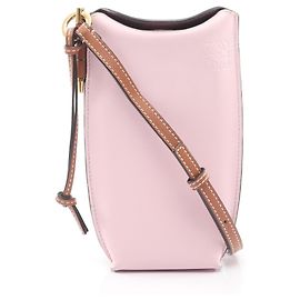 Bolsa de Ombro Loewe Gate Pocket Rosa Vermelho