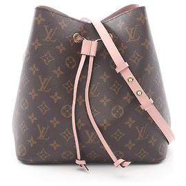 Borsa a Spalla NeoNoe Louis Vuitton Marrone Rosa Monogramma