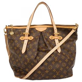 Borsa Tote Louis Vuitton Monogram Palermo GM Marrone