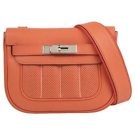 Bolsa transversal Hermès Orange Mini Swift Berline Laranja Pescaria