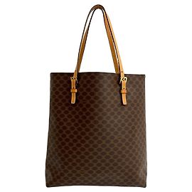 Céline Sac à main en cuir Blason Triomphe Macadam de CELINE Marron