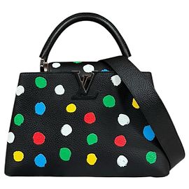 Sac à épaule Louis Vuitton Collaboration Yayoi Kusama Noir Multicolore