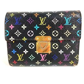 Portefeuille Koala Compact Monogram Multicolore Louis Vuitton Noir Multicolore