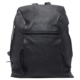 Mochila Anagram LOEWE em couro preto Preto