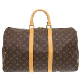 Sac Boston Keepall 45 Monogram Louis Vuitton Marron Monogramme