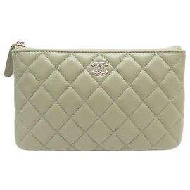 NEUE CHANEL KLASSISCHE QUILTED LEDER-TASCHE GRÜN Grün