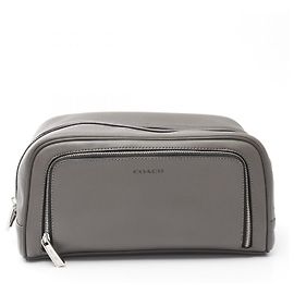 Coach F93320 Leather Clutch Bag Grey