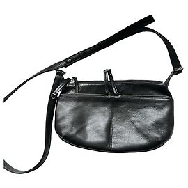 Yohji Yamamoto Tasche aus schwarzem Leder Schwarz