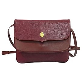 Bolsa de Ombro Must de Cartier em Couro Médio Bordeaux