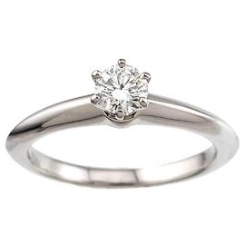 Tiffany & Co. Platinum Solitaire Band Ring Other