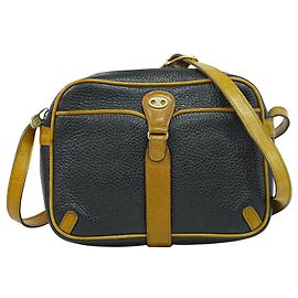 Céline Bolsa de ombro vintage Celine em couro Preto