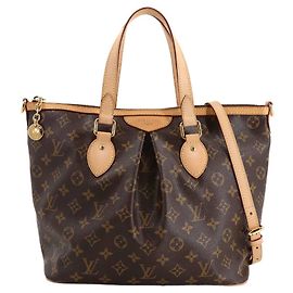 Louis Vuitton Monogram Palermo PM Tote Braun Monogramm