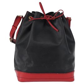 Louis Vuitton Bicolor Noe Handbag Epi Leather Large Black