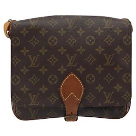 Louis Vuitton Cartouchiere Monogram Canvas GM Marrom