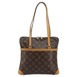 Borsa Coussin Vintage Louis Vuitton in tela Monogram GM Marrone
