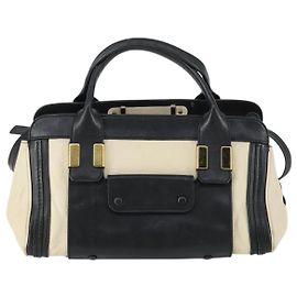 Chloé Bolsa de couro Chloe Alice média Branco