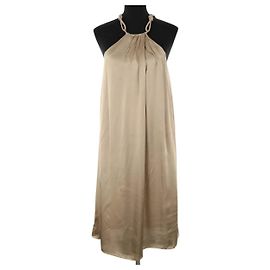 Barbara Bui Vestido Caqui Caqui