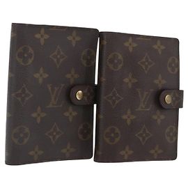 LOUIS VUITTON Cubierta de Agenda Monogram PM Set de 2 R20005 LV Auth am10788 Monograma