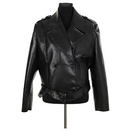 Anine Bing Greer Leather Jacket Black Black
