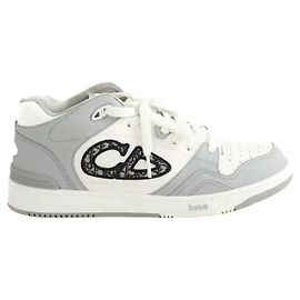 Dior Graue Leder-Sneaker Grau