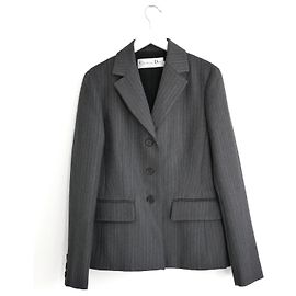 Veste Bar à Rayures Grises Dior Croisière 2023 Gris