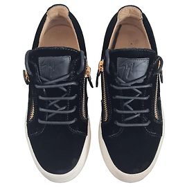 Baskets Giuseppe Zanotti Speakers Noir Cuir et Velours Noir