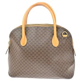 Céline Celine Macadam Macadam con pelle Marrone
