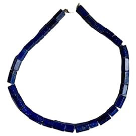 Autre Marque Colar de lápis-lazúli Azul