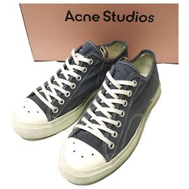 Baskets en toile M Ballow Tumbled d'Acne Studios Violet Violet foncé