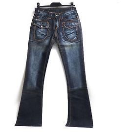 Autre Marque Jeans de algodón corte Bonaventure Azul