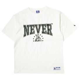 Autre Marque Camiseta de algodón limitada Danke Schon 16OE S/S TEE NEVER Blanco
