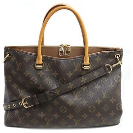 Louis Vuitton Pallas Monogram Handtasche Braun Andere