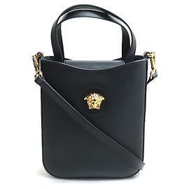 Borsa 2 in 1 Medusa in vitello Versace Nero
