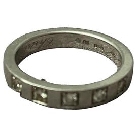 Bulgari Marry Me Platinum Ring Silvery Silvery