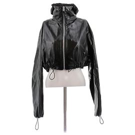 Bottega Veneta Schwarze Lederjacke Schwarz