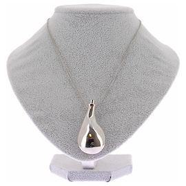 Courreges Colar "Flask" prateado com pingente Prata