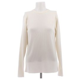Phoebe Philo Pull crème col rond Beige
