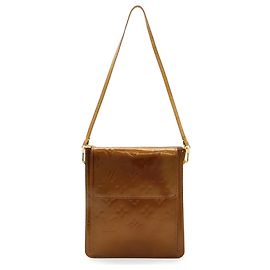 Borsa a Spalla Motto Monogram Vernis Louis Vuitton Bronzo