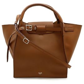 Céline Bolsa de couro Celine Big Bag Marrom