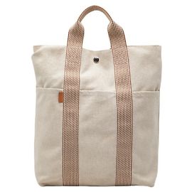 Sac cabas Foul Tou d'Hermès Marron Beige