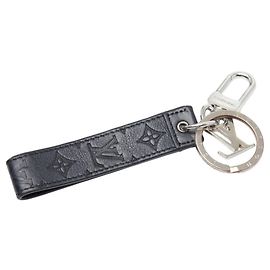 Porte-clés Dragonne Monogram Shadow Louis Vuitton Noir Argenté