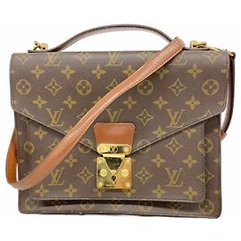 Sac à main Monceau Monogram Louis Vuitton Marron