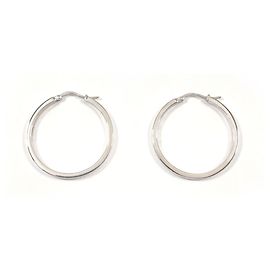 Céline Pendientes de aro de plata 925 Celine Plata