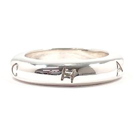 Chanel Vintage Logo Ring aus Silber 925 Silber