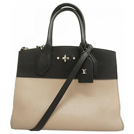 Borsa City Steamer MM Louis Vuitton Nero Beige