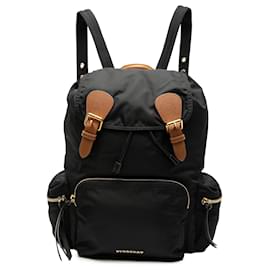 Burberry Black Medium Nylon Runway Backpack Black
