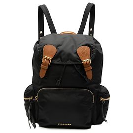 Zaino medio in nylon nero Burberry Runway Nero