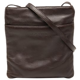 LOEWE Bolsa transversal em couro nappa marrom Marrom Castanho escuro